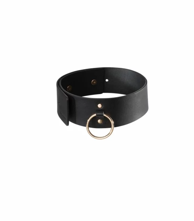 Obroża i smycz - Bijoux Indiscrets Maze Wide Choker Black