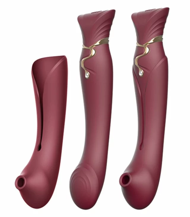 Wibrator - Zalo Queen Set Wine Red