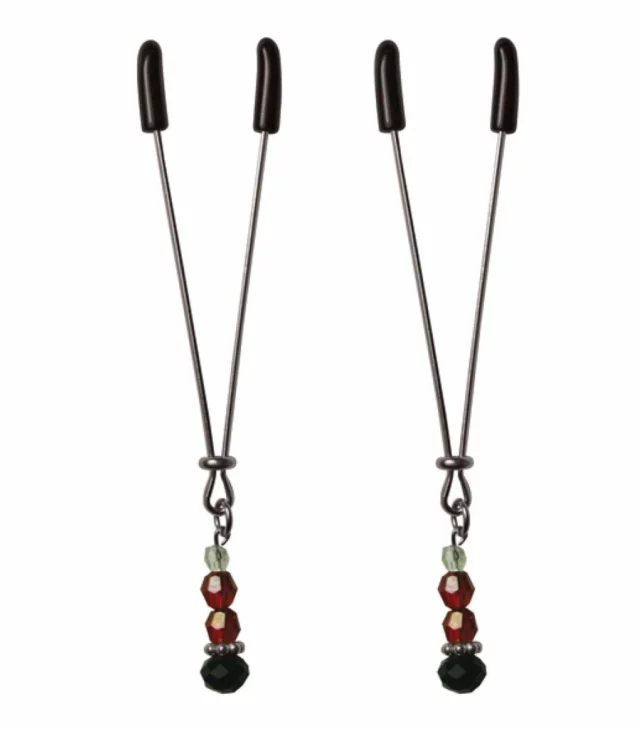 Zaciski na sutki - S&M Ruby Black Nipple Clips