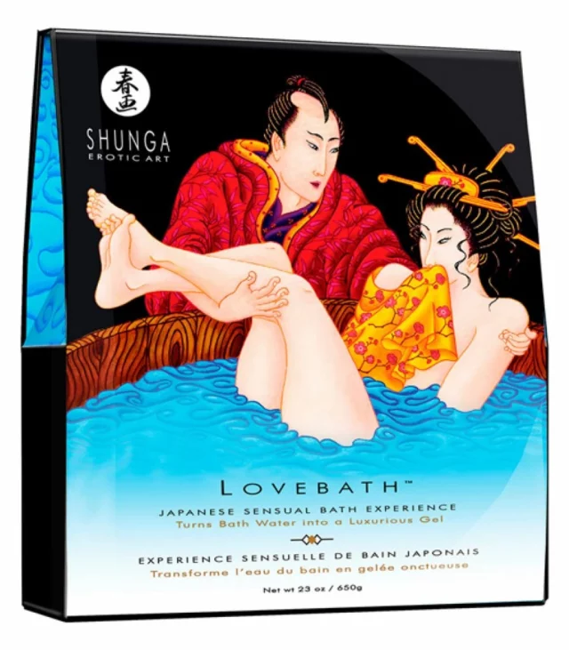 Zestaw do żelowej kąpieli - Shunga Lovebath Ocean Temptations 650g