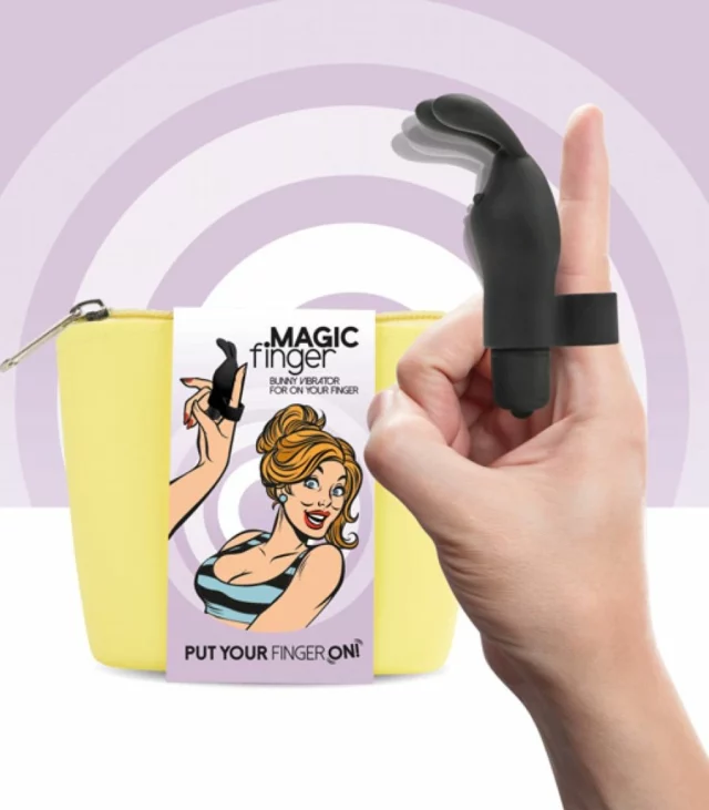 Wibrator na palec - FeelzToys Magic Finger Black