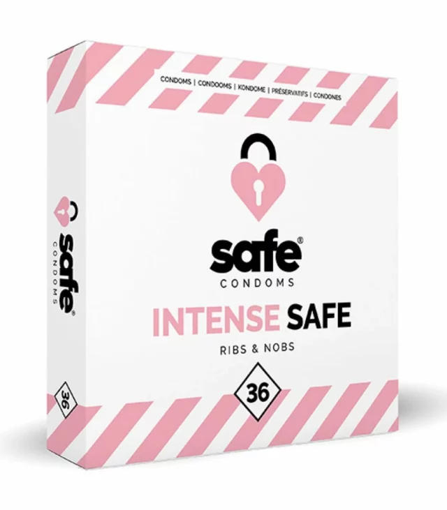 Prezerwatywy stymulujące - Safe Intense Safe 36 szt