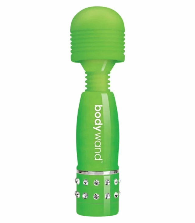 Masażer świecący w ciemności - Bodywand Glow In The Dark Wand Massager Green