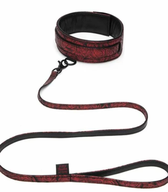 Obroża i smycz - Fifty Shades of Grey Sweet Anticipation Collar & Leash