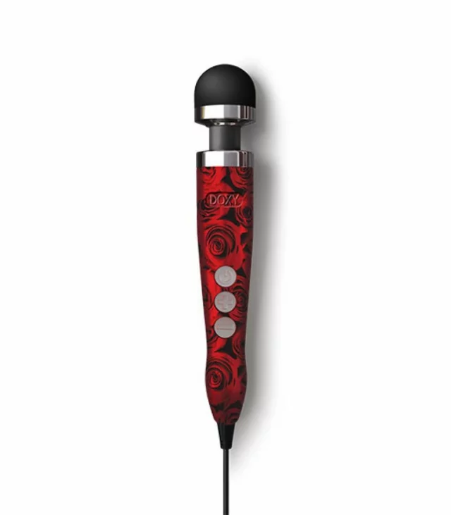 Masażer - Doxy Die Cast 3 Wand Massager Rose Pattern