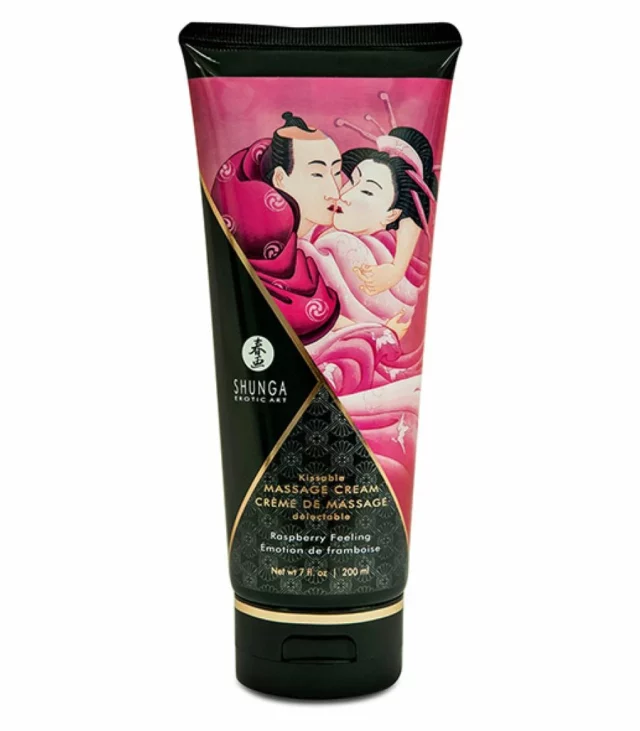 Krem do masażu - Shunga Massage Cream Raspberry 200 ml