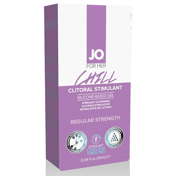 Żel stymulujący łagodny - System JO Clitoral Stimulant Cooling Chill 10 ml