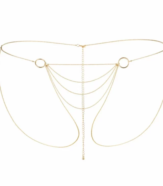 Łańcuszki jak bikini - Bijoux Indiscrets Magnifique Bikini Chain Gold