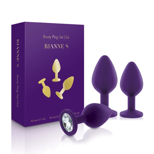 Zestaw plugów analnych - Rianne S Booty Plug Set 3x Purple