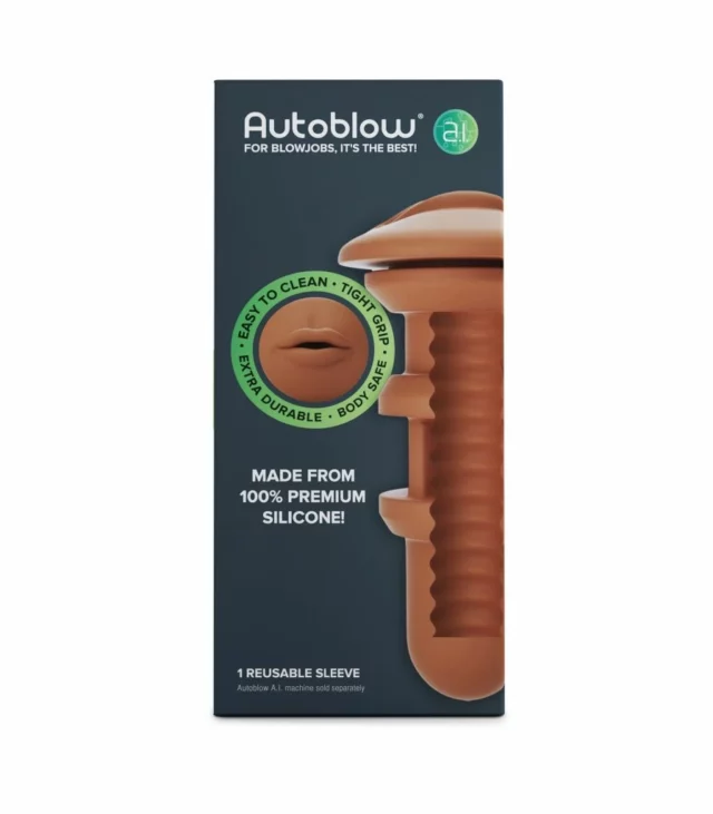 Wkładka do masturbatora - Autoblow A.I. Mouth Sleeve Brown