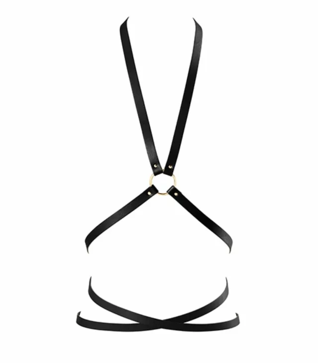 Uprząż - Bijoux Indiscrets Maze Multi Position Body Harness Black