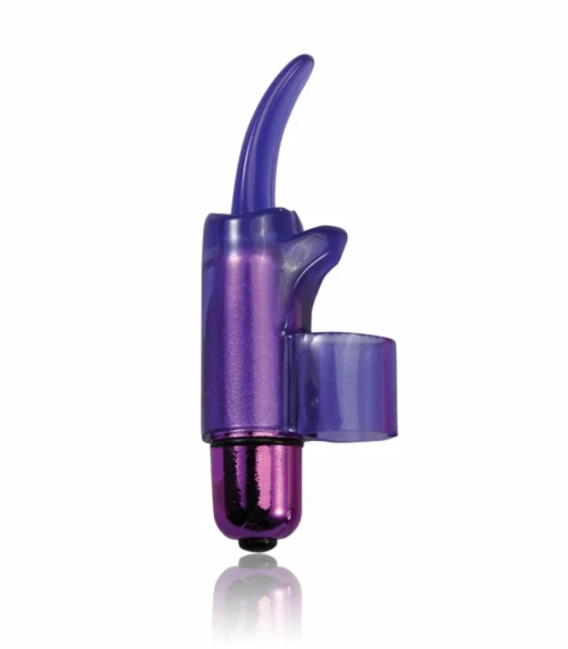 Wibrator na palec - PowerBullet Tingling Tongue Purple