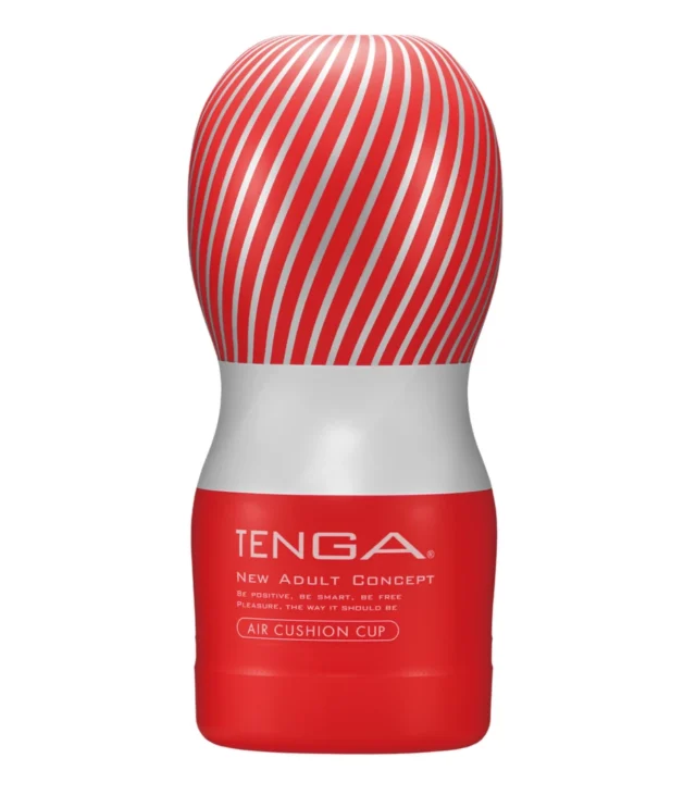 Tenga - Air Cushion Cup Medium Średni Żebrowany Masturbator Ssący