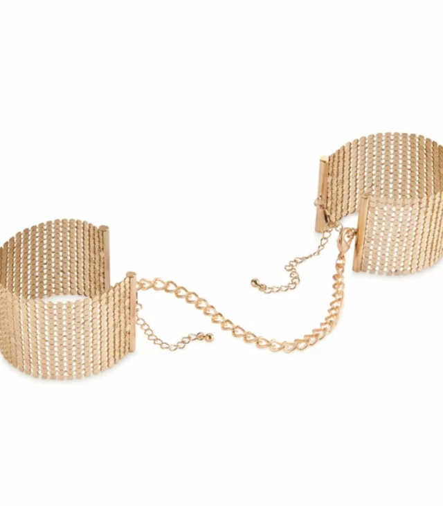 Kajdanki - Bijoux Indiscrets Desir Metallique Cuffs Gold