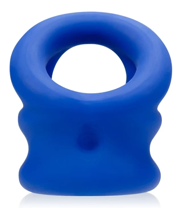 Oxballs - Tri-Squeeze Silikonowy Pierścień Erekcyjny Na Penisa 3w1 Niebieski
