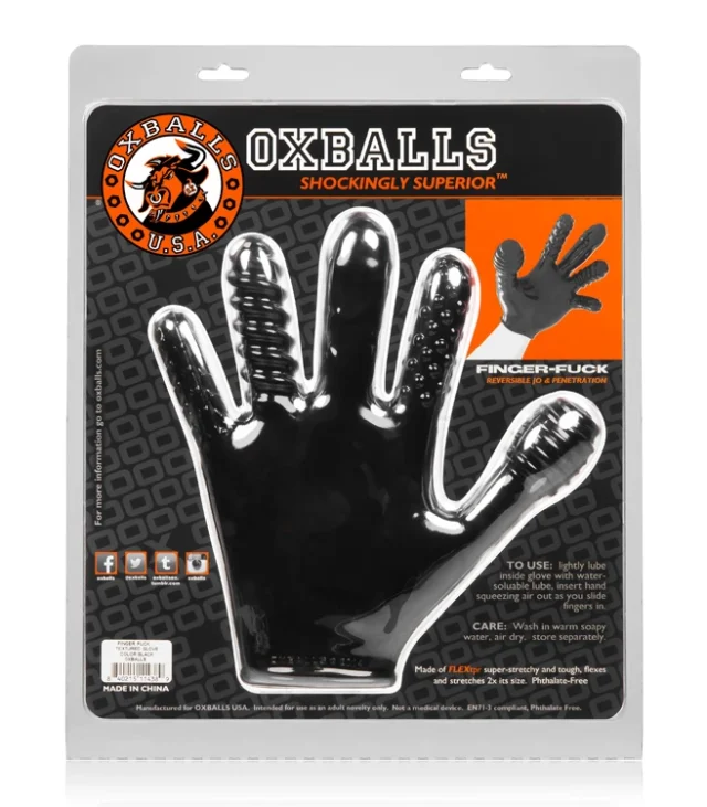 Oxballs - Finger Fuck Glove Nakładka Na Dłoń Do Palcówki Różne Palce