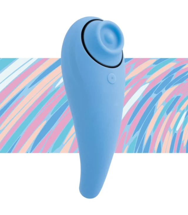 FeelzToys - FemmeGasm Tapping & Tickling Vibrator Turkusowy