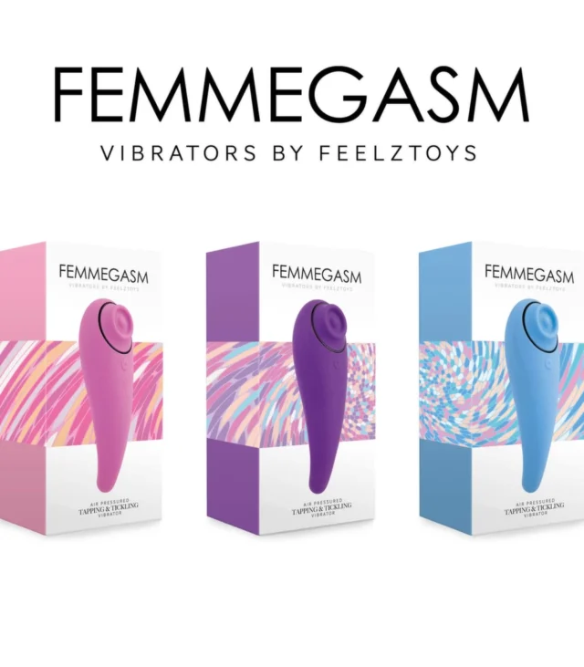 FeelzToys - FemmeGasm Tapping & Tickling Vibrator Turkusowy