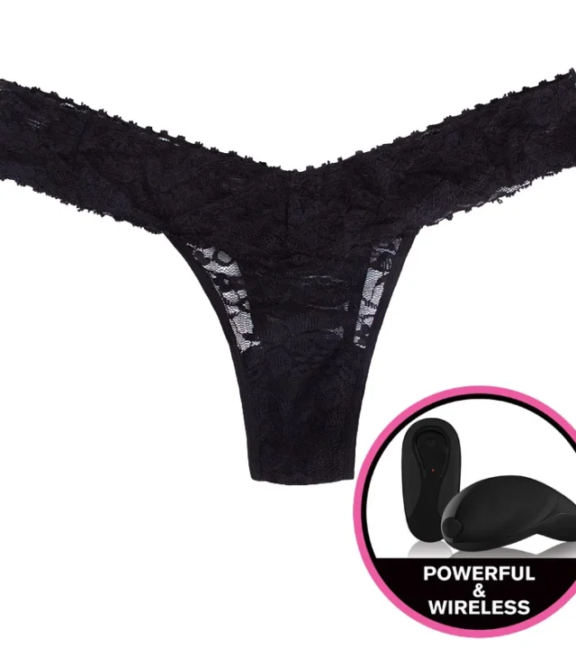 Secrets Vibrating Panties - Majteczki Wibrujące Z Masażerem Czarne