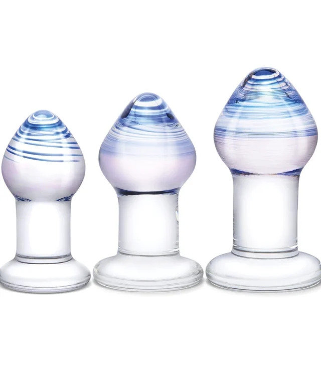 Glas - Zestaw Do Treningu Analnego Pleasure Droplets 3 szt