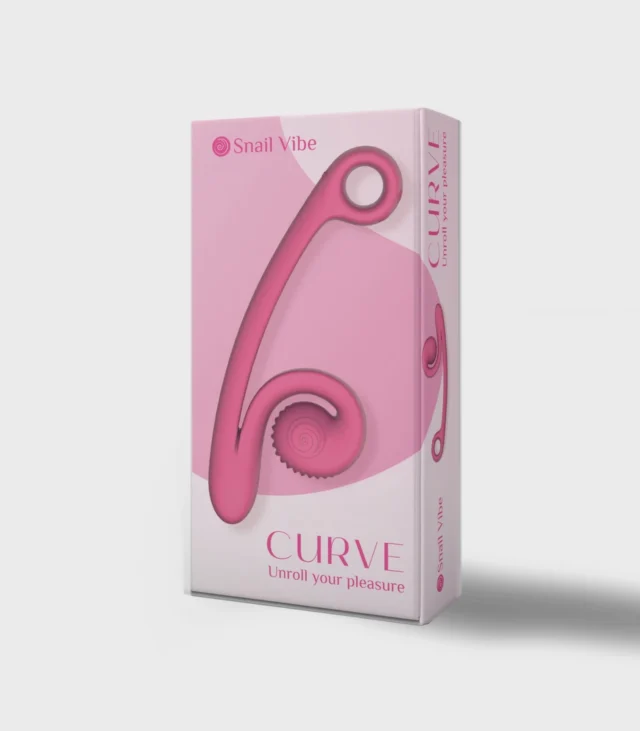 Snail Vibe - Podwójny Wibrator Stymulujący Punkt-G Curve Różowy