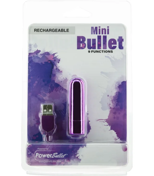 PowerBullet - Wibrator Mini PowerBullet 9 Funkcji Fioletowy