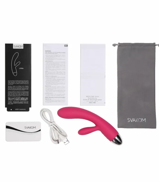 Wibrator z sensorem dotykowym - Svakom Lorna Touch Sensor Vibrator Wine Red