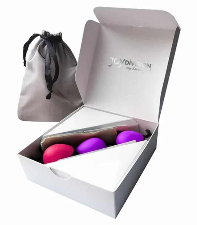 Zestaw kulek gejszy - Joydivision Joyballs Secret Set (Magenta & Black and Lila & Black)