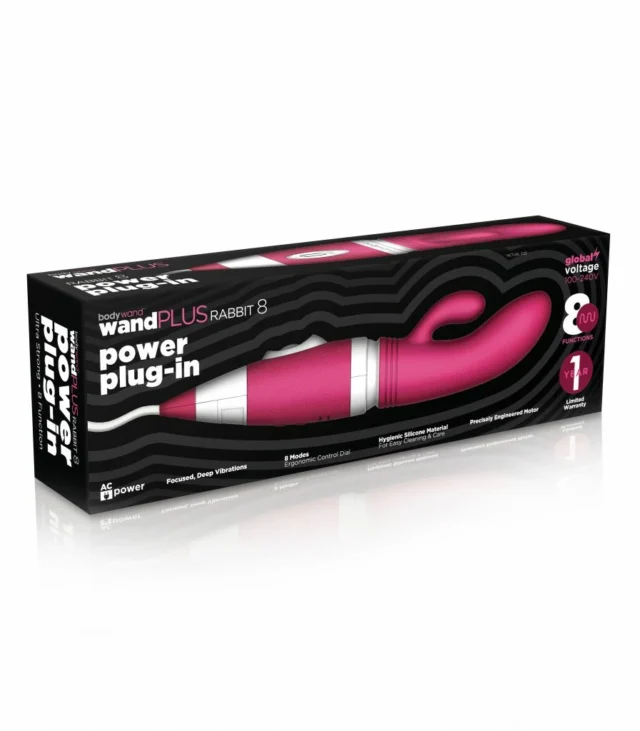 Wibrator - Bodywand Wand Plus Power Plug-In Rabbit Pink