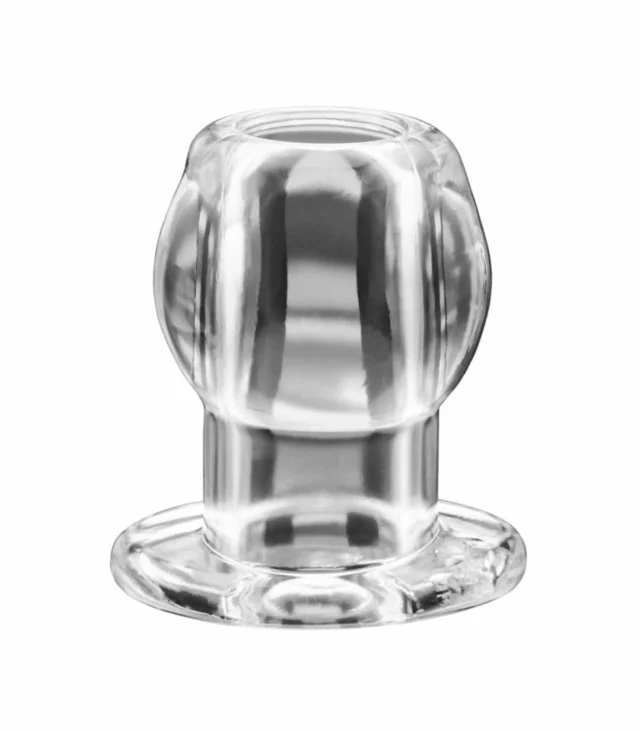 Korek analny tunel - Perfect Fit Tunnel Plug Medium Clear Przezroczysty Średni