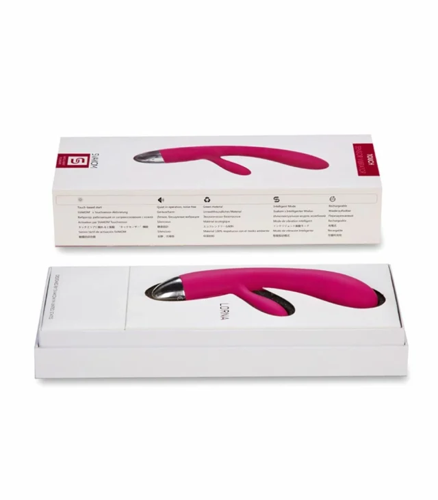 Wibrator z sensorem dotykowym - Svakom Lorna Touch Sensor Vibrator Wine Red