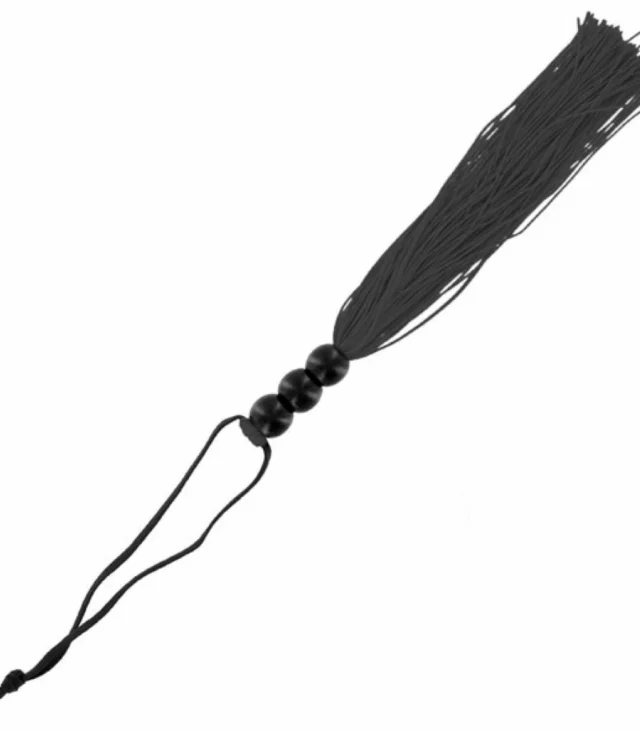 Mały, gumowy bicz - S&M Small Rubber Whip Black