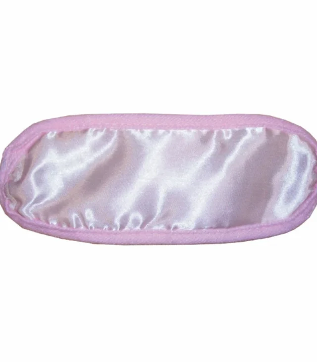 Opaska na oczy jasnoróżowa - S&M Satin Blindfold Light Pink