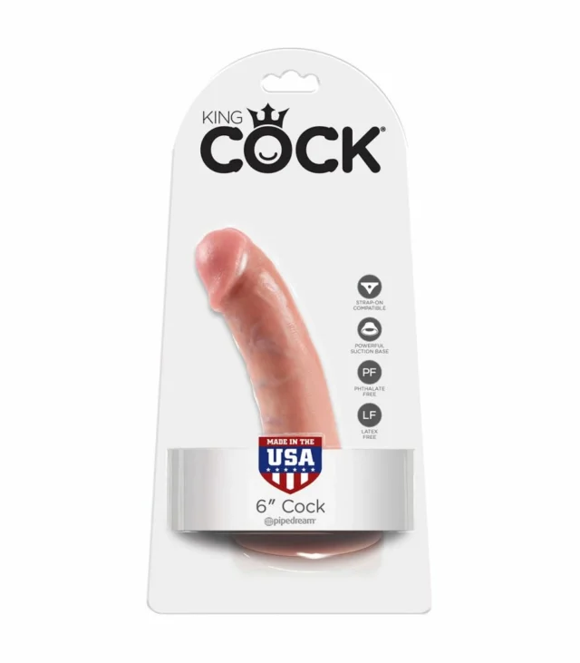 Penis dildo - King Cock 6 Inch Flesh