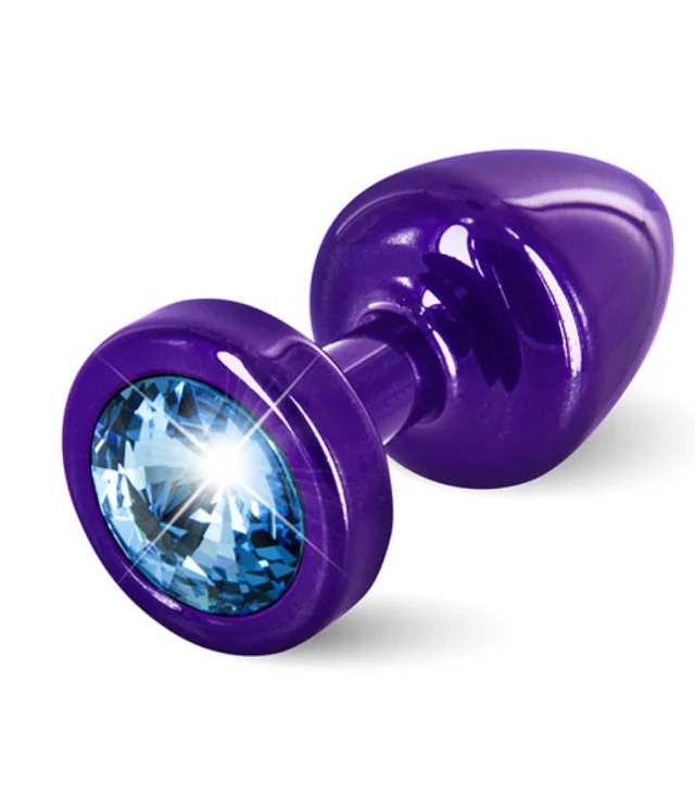 Plug analny - Diogol Anni Round Purple & Blue 25 mm