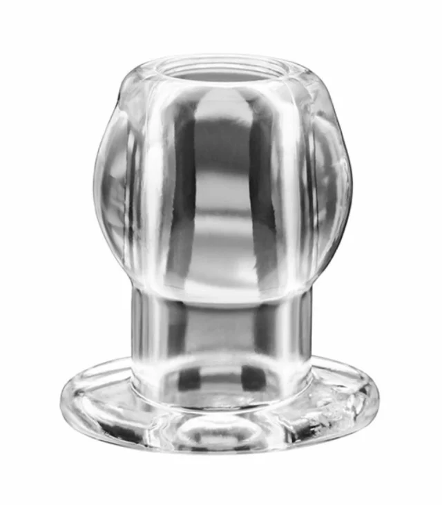 Plug analny podwójny tunel - Perfect Fit Double Tunnel Plug Large Clear Przezroczysty Duży