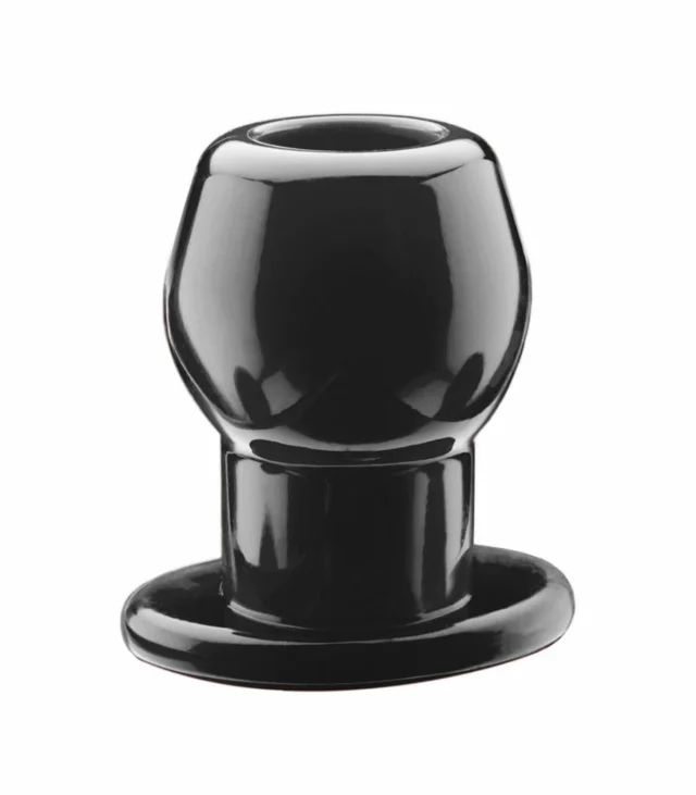 Korek analny tunel - Perfect Fit Tunnel Plug Medium Black Czarny Średni