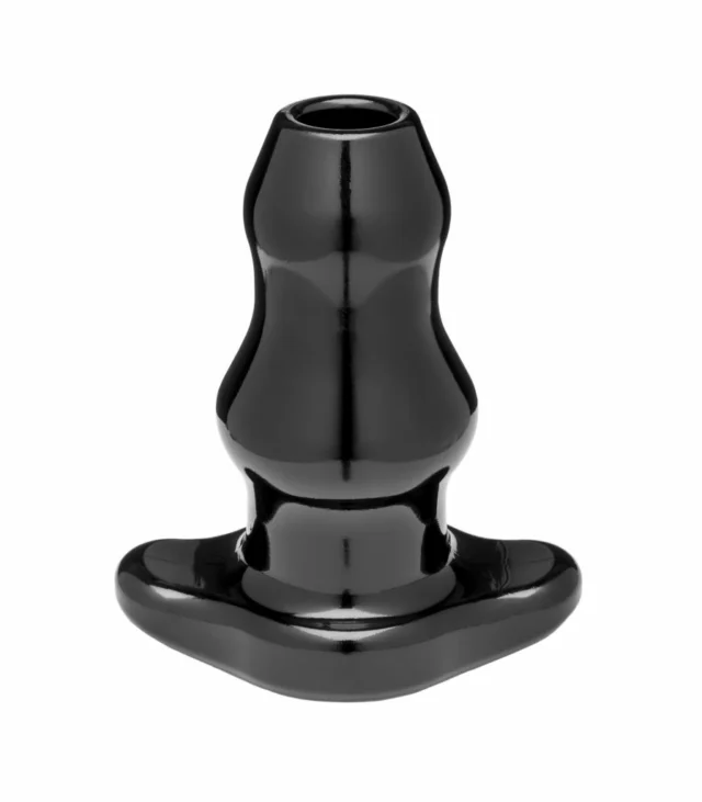 Plug analny podwójny tunel - Perfect Fit Double Tunnel Plug Medium Black Czarny Średni