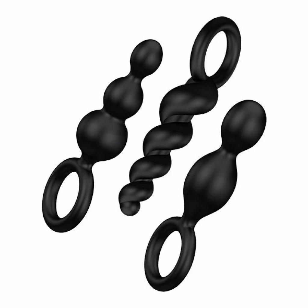 Zestaw plugów analnych - Satisfyer Booty Call Plugs Black