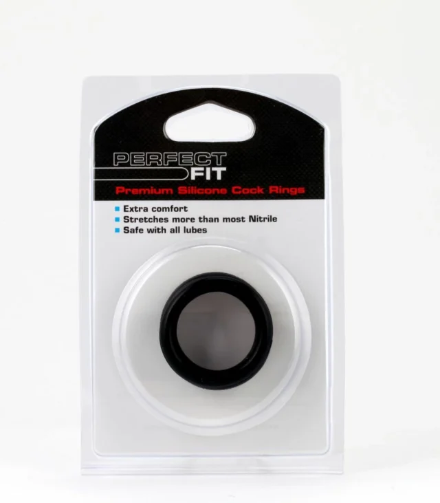 Pierścienie silikonowe - Perfect Fit Silicone 3 Ring Kit Medium Black