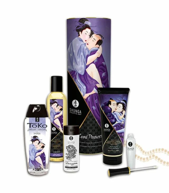 Zestaw akcesoriów - Shunga Carnal Pleasures Collection