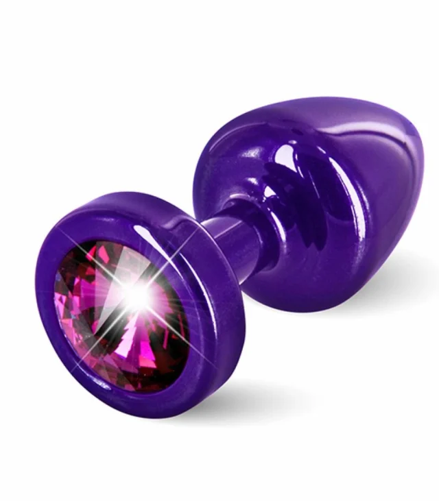 Plug analny - Diogol Anni Round Purple & Pink 25 mm