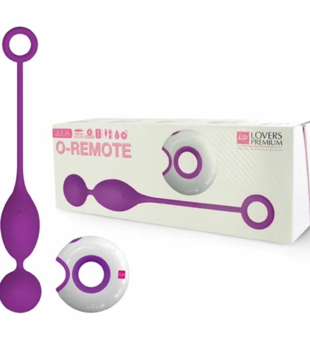 Wibrujące jajeczko - LoversPremium O-Remote Control Egg Purple Julia