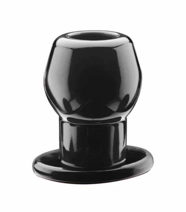 Korek analny tunel - Perfect Fit Tunnel Plug Medium Black Czarny Średni