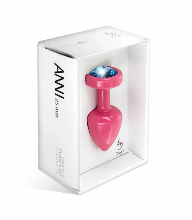 Plug analny - Diogol Anni Round Pink & Blue 25 mm