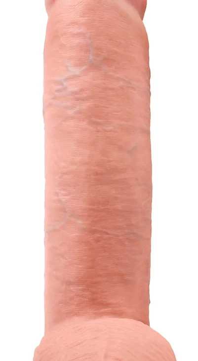 King Cock - Realistyczne Dildo Z Jądrami Cieliste 30 CM