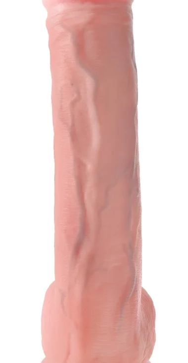 King Cock - Realistyczne Duże Dildo Z Przyssawką 33 CM Jasny Kolor Skóry