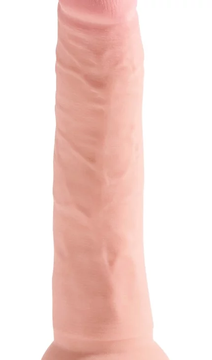 King Cock Plus - Realistyczne Naturalne Dildo Z Przyssawką 18 CM Jasny Kolor Skóry