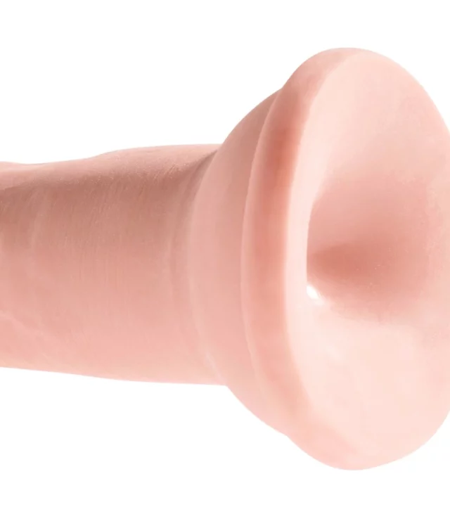 King Cock Plus - Realistyczne Naturalne Dildo Z Przyssawką 20 CM Jasny Kolor Skóry