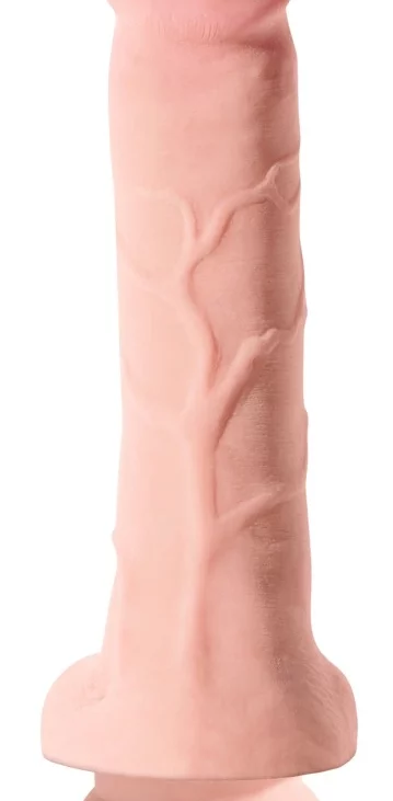 King Cock Plus - Realistyczne Dildo Z Jądrami I Przyssawką 20 CM Jasny Kolor Skóry